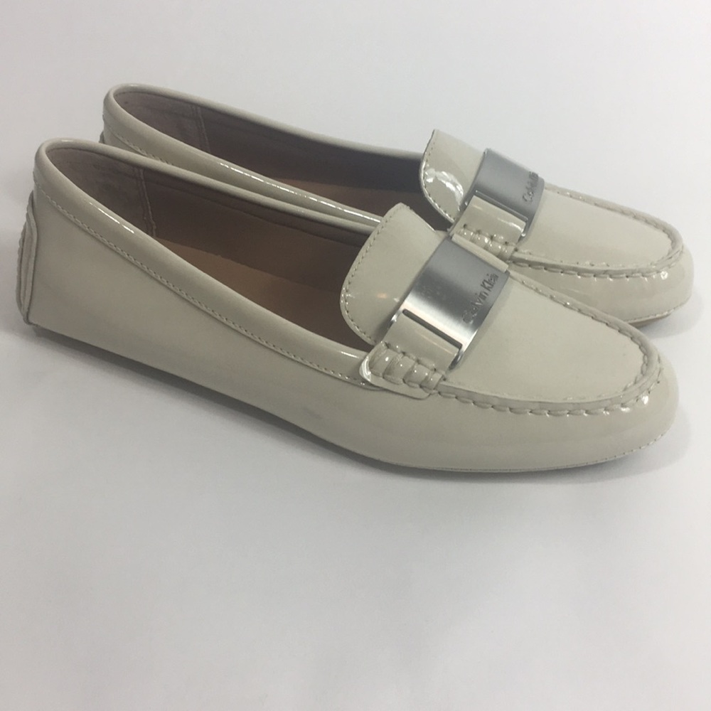 Calvin Klein Lisette White loafers NIB
